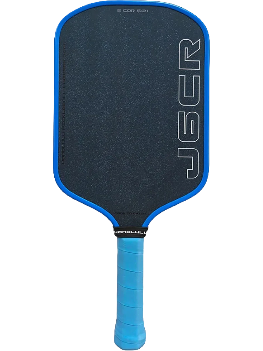 Honolulu Pickleball J6CR Blue Grit 16mm Elongated